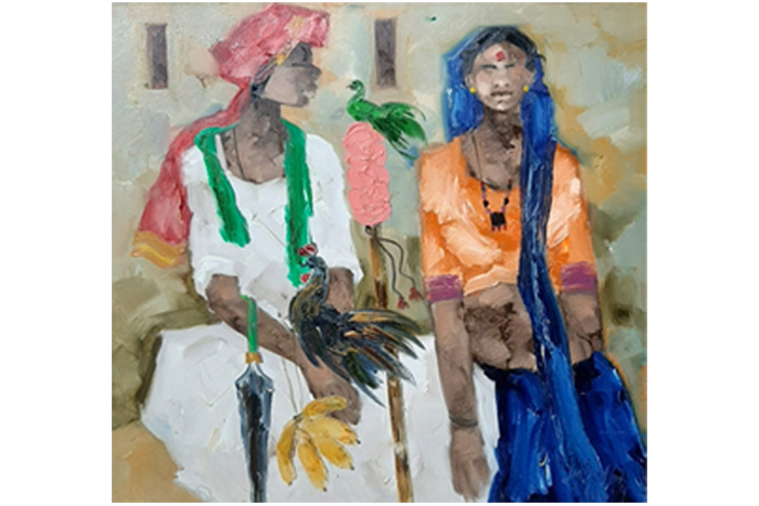 JMS014
Badami People - XI
Oil on Canvas
40 x 40 inches
2019
Available